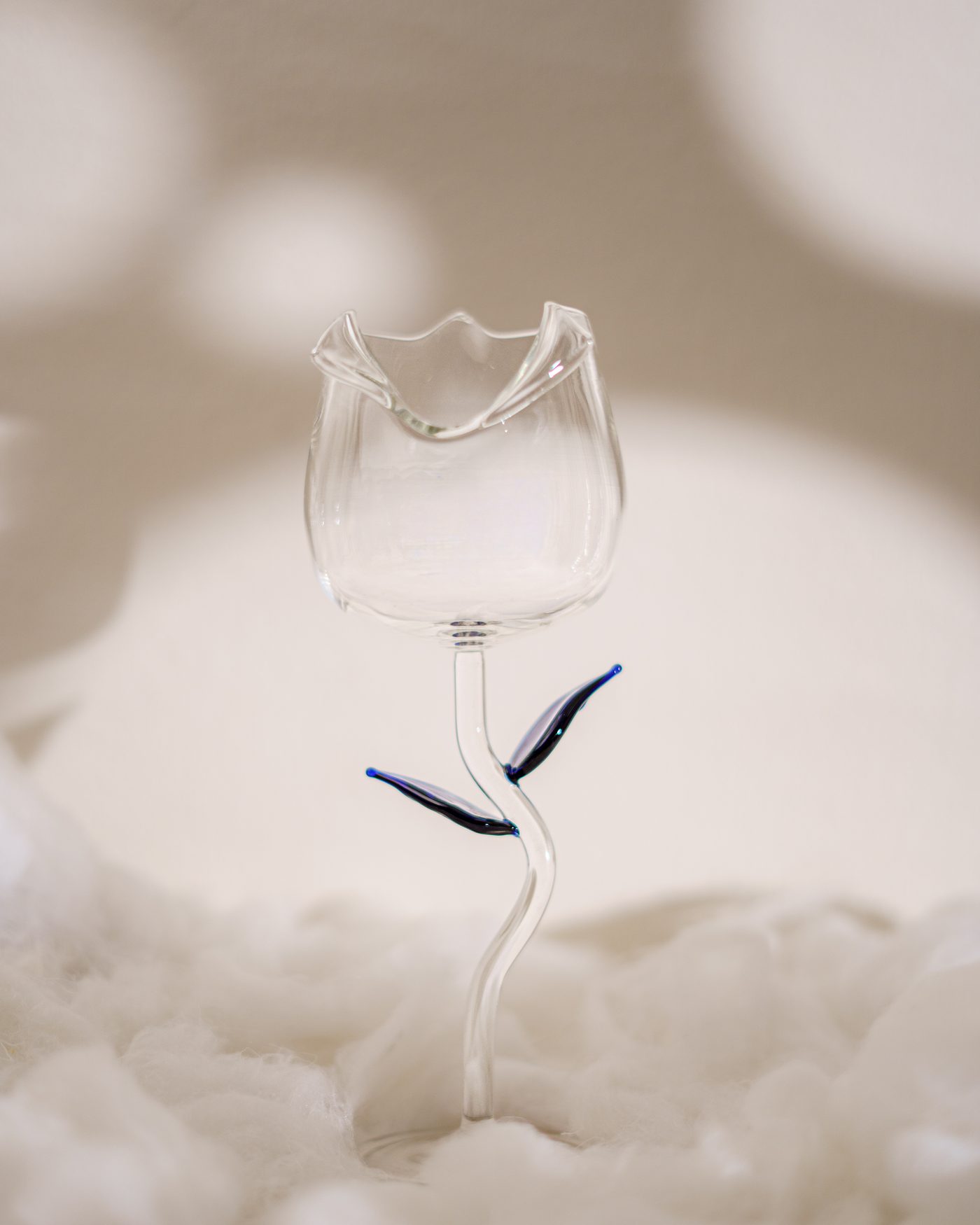 Sapphire Tulip Candle Holder