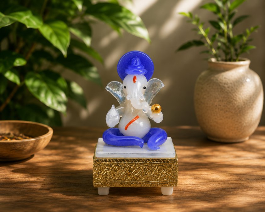 The Blessing Ganesha — Blue Aura